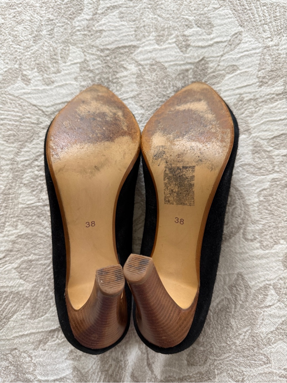 Butter Black Suede Pointed-Toe Heels - Picture 7 of 14